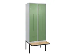 Z-garderobekast,HxBxD 2120x800x815mm,4vak,vak B 400mm,cil.-slot