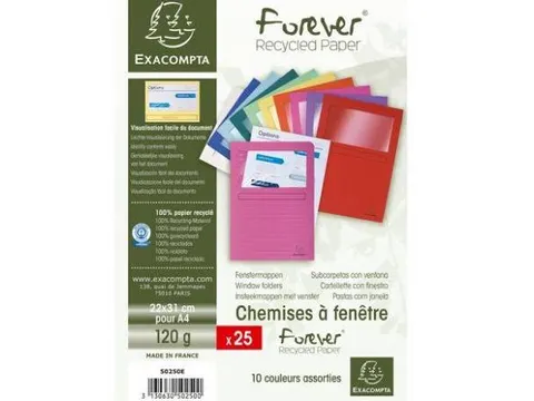 L-map Forever voor ft A4 assorti, pak van 25 stuks
