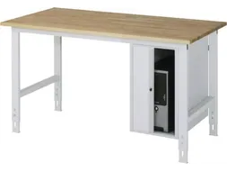 pc-roldeurkast,v. werkbank,HxBxD 620x360x650mm,kabeldoorvoer