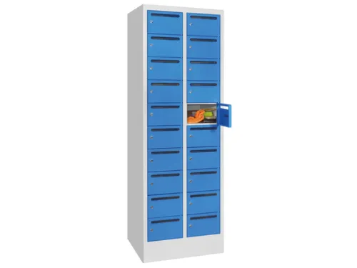 Postsorteerkast 1850x630x500mm 2x10 Vakken Ral7035 Front Ral5012