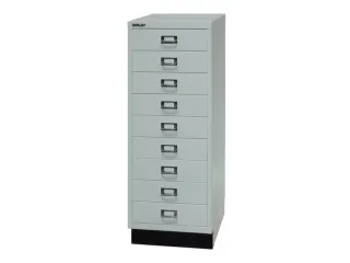 kantoor-ladekast HxBxD 940x349x432mm 9 laden romp lichtgrijs staal - 2