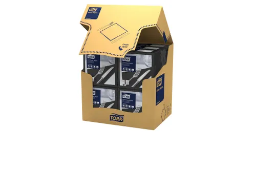 Tork 477675 Dinnerservet 39x39cm 3-laags 1/8 vouw 12x100st Zwart