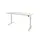 Dextro Basic Zit-sta Bureau Elektrisch 120x80 Krijtwit 25mm Wit