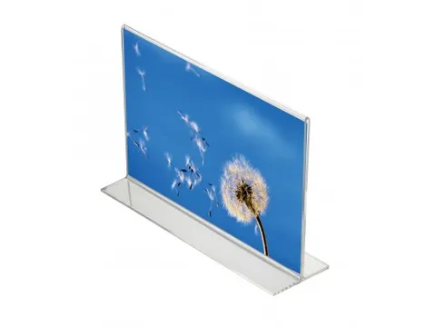 Folderstandaard A6 Acryl Liggend T-standaard Voordeelbundel