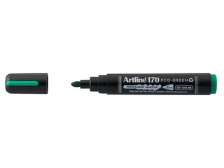 Permanent marker Artline 170 Eco rond Medium groen Dry Safe - 2