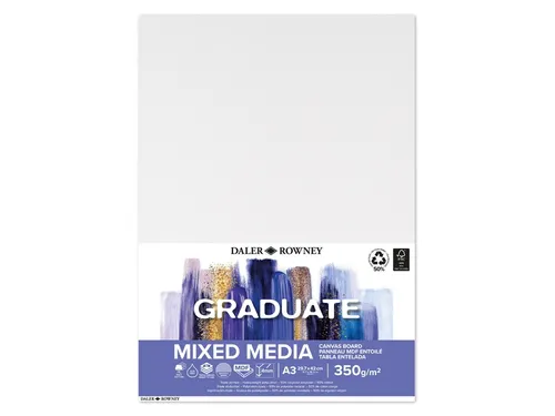 Canvasboard Daler Rowney Graduate A3 wit