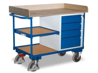 Tafel- En Kastwagen 400kg Laadvl. Lxb 1125x625mm 3 Etages 4 Laden - 2