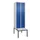 locker met bank,HxBxD 2120x600x815mm,2vak,vak B 300mm,draaigrendel