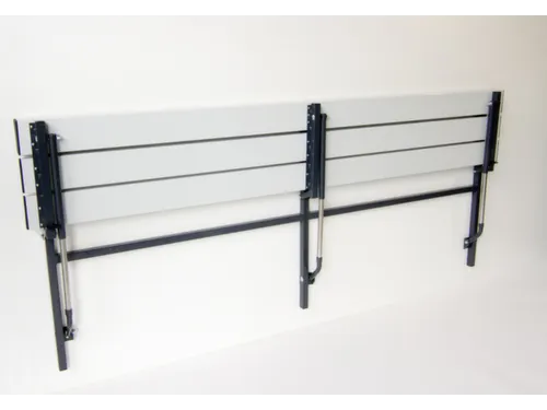 klapbank LxD 2000x380mm aluminium lijsten frame staal RAL7016