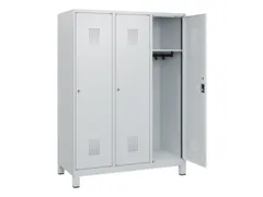 schoollocker,HxBxD 1630x1200x500mm,3vak,vak B 400mm,cil.-slot,voeten