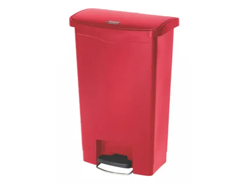 Slim Jim Step On Front container kunststof 50 liter Rood