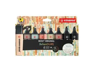 Markeerstift STABILO Boss 70/8 nature colors etui à 8 stuks - 1