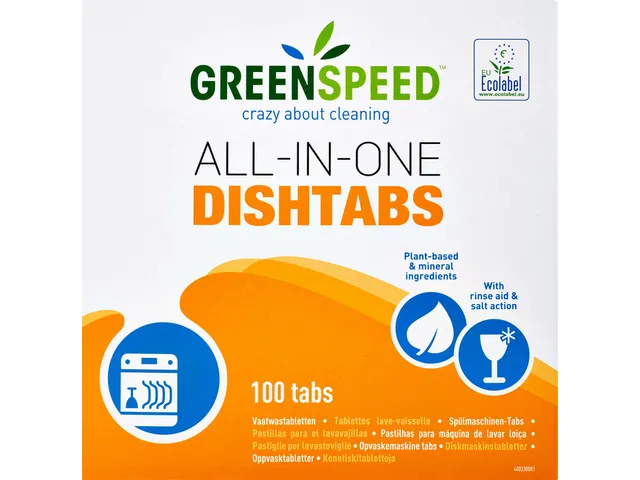 Vaatwastabletten Greenspeed All In One 100 stuks
