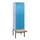 PBM-locker met bank,HxBxD 2120x600x815mm,2vak,vak B 300mm,cil.-slot