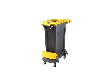 Schoonmaakkar Afvalinzamelaar Slim Jim Rim Caddy Kit Pulse Clip Geel