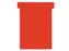 T-planbordkaarten index 3, ft 120 x 92 mm, rood