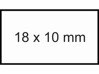 Prijsetiket 18x10mm Sato PB1 permanent wit 1000 stuks - 1