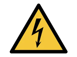 Pictogram bordje Djois Waarschuwing: elektrische spanning 200x176mm ge