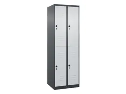 dubbeldekse locker,HxBxD 1850x600x500mm,2x2vak.,vak B 300mm