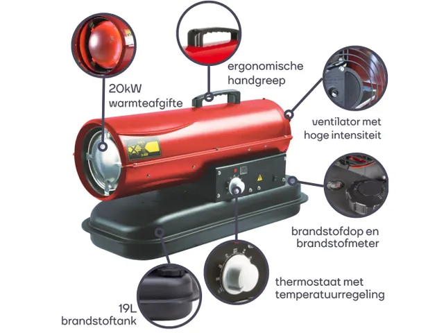 Heteluchtkanon Diesel 20kW