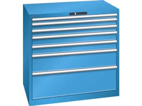 Ladenkast Code 1000x1023x725mm 7laden 75kg Ral5012