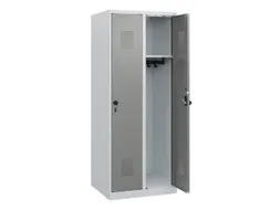schoollocker,HxBxD 1530x600x500mm,2vak,vak B 300mm,draaigrendel