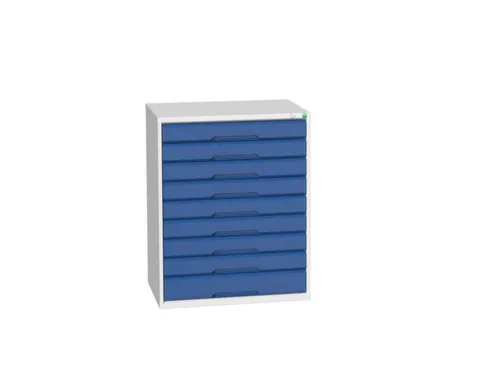 ladekast HxBxD 1000x800x550mm 9laden romp RAL7035 front RAL5010