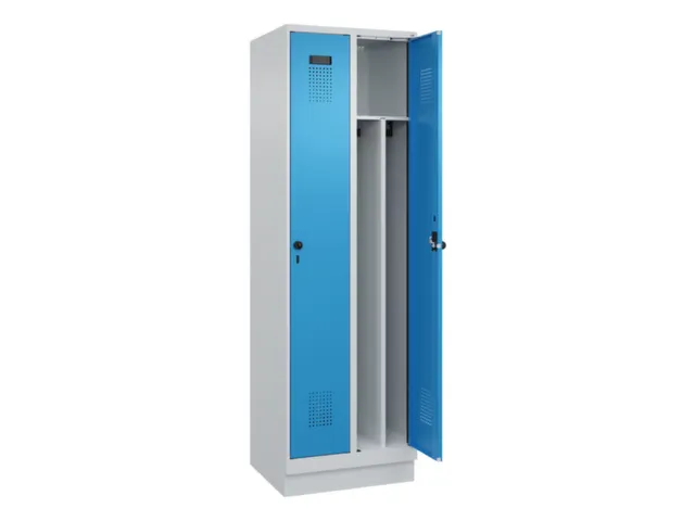 locker voor scheiding van kleding,HxBxD 1950x600x500mm,2vak