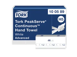 Tork 100589 PeakServe Continu Handdoek Advanced H5 1-laags 12x270 vel - 1