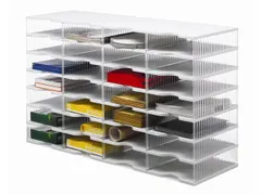 postsorteerbox,28vakken,m. antislipvoeten,Tafelopstelling