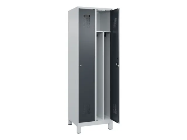 locker voor scheiding van kleding,HxBxD 1950x600x500mm,2vak