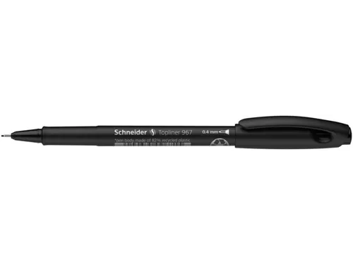 Fineliner Schneider Topliner 967 Zwart 0.4mm