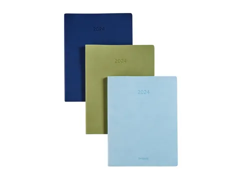 Agenda 2027 Brepols Timing Colora 7dagen/2pag taupe, roze, donkerblauw