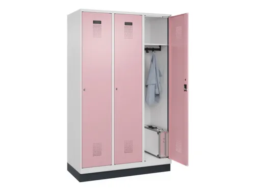 locker,HxBxD 1950x1200x500mm,3vak,vak B 400mm,cil.-slot,sokkel