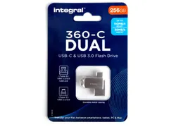360-C Dual USB-C & USB 3.0 stick, 256 GB