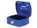 Geldkist Pavo met muntgleuf 125x95x60mm blauw
