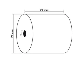 Exacompta 1-laags rol van 60 g/m² voor rekenmachines 70x70 mm - 7