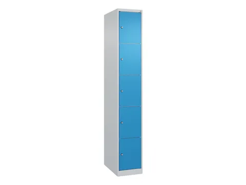 lockerkast HxBxD 1850x300x500mm 1x5vakken cil.-slot staand op vloer