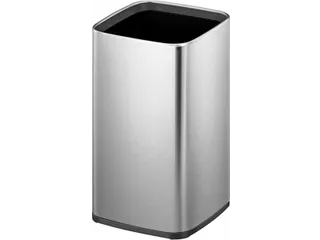 EKO Laguna Open top Prullenbak 12 Liter Zilver Mat RVS - 5