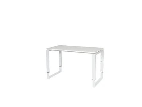 Domino Plus Bureau Hoogte Verstelbaar 1200x600mm Wit 25mm Wit O-Poot