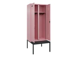 locker met bank,voor scheiding van kleding,HxBxD 2120x800x815mm,2vak
