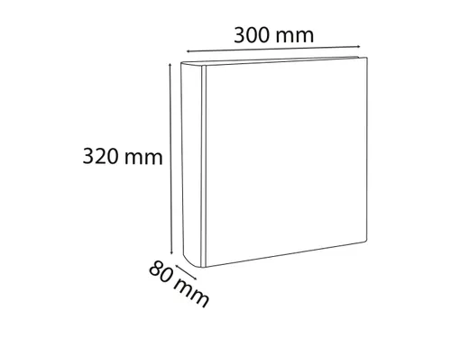 Ordner Kreacover Pre m'Touch A4 80mm wit