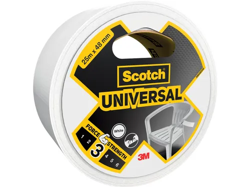 ducttape Universal, ft 48 mm x 25 m, wit