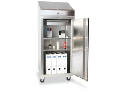 Lessenaarkast Rvs Hxbxd 1270x500x500mm 2legborden Hoogte Verstelbaar