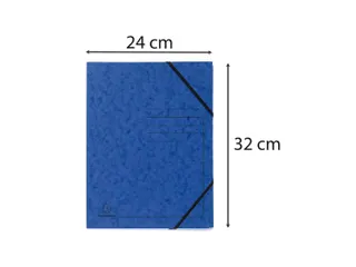 Elastomap z/klep. ge druckt 355g blauw - 1
