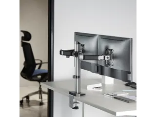 Monitorarm ACT office 2 schermen zilver - 5