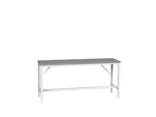 werkbank,HxBxD 780-930x2000x600mm,linoleumblad,4voeten,RAL7035