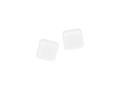 Magneten Naga 25x25mm vierkantacrylic set a 2st. Pure White extra ster