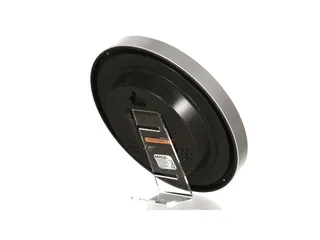 Wandklok MAUL Run RC Ø25x5cm kunststof zilver/wit incl batterij - 9