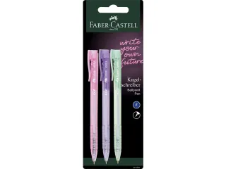 Balpen Faber-Castell 3 stuks op blister - 1